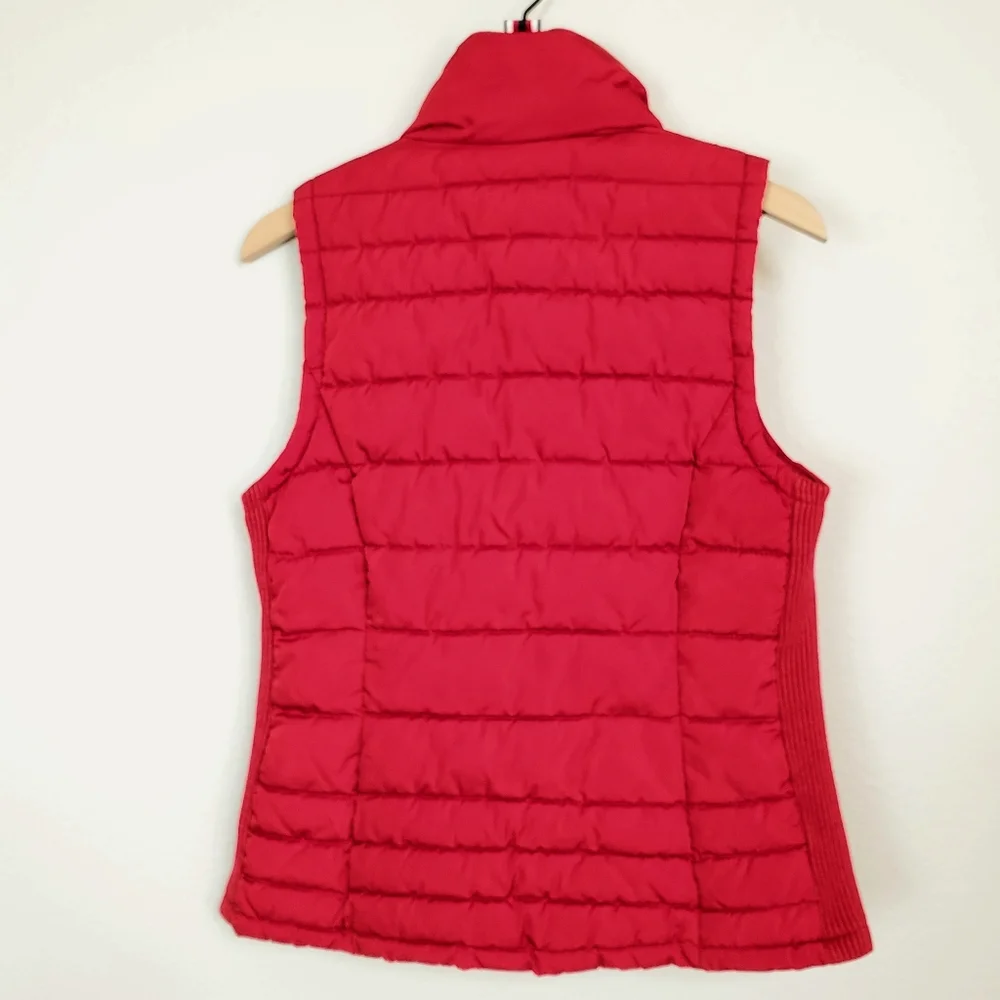 Tommy Hilfiger Red Puffer Vest Jacket - Size Small - Picture 12 of 17